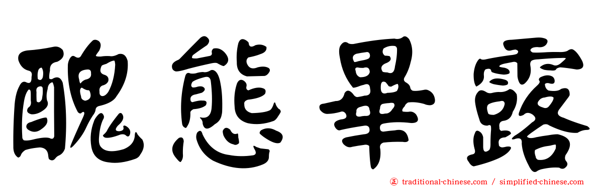 醜態畢露