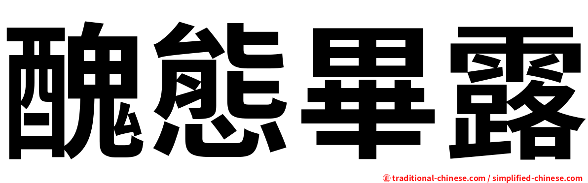 醜態畢露