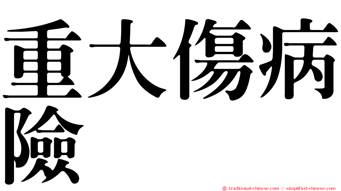 重大傷病險