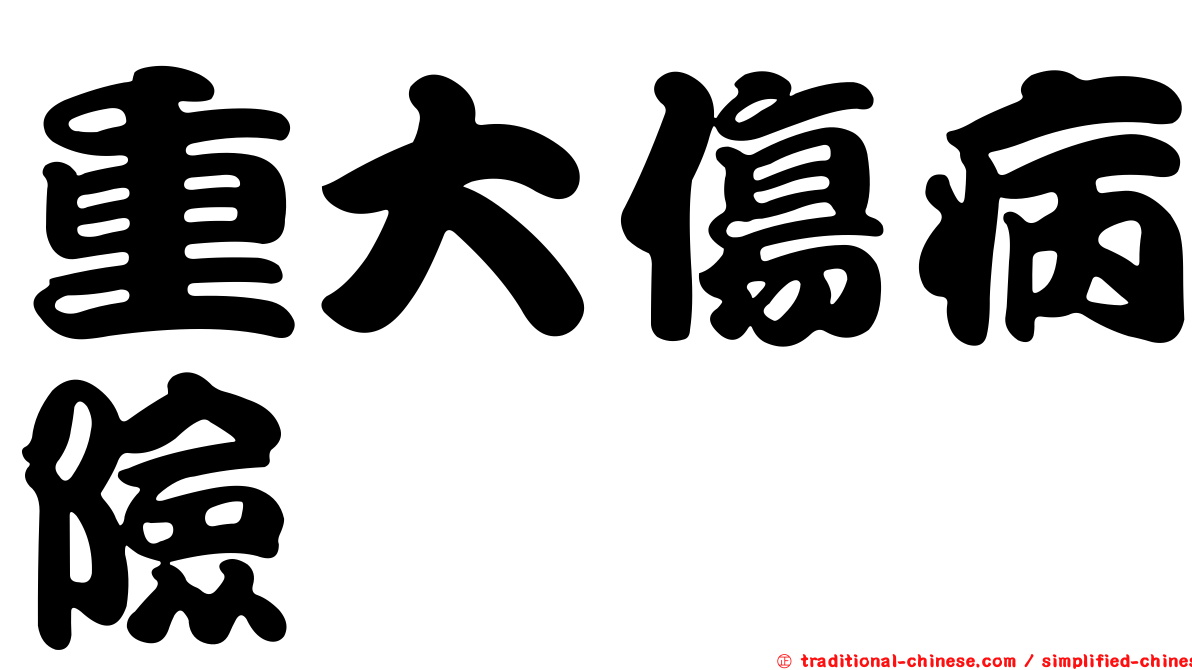 重大傷病險