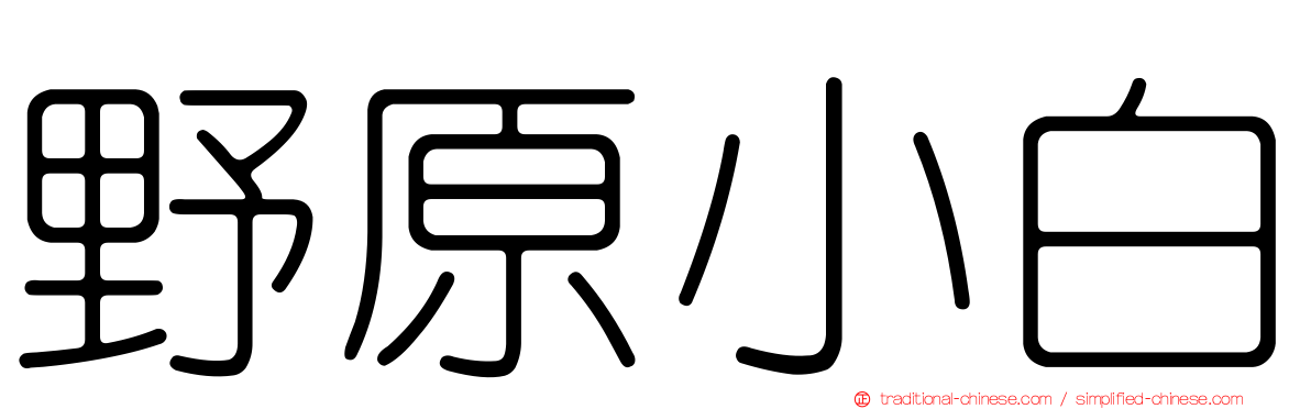 野原小白