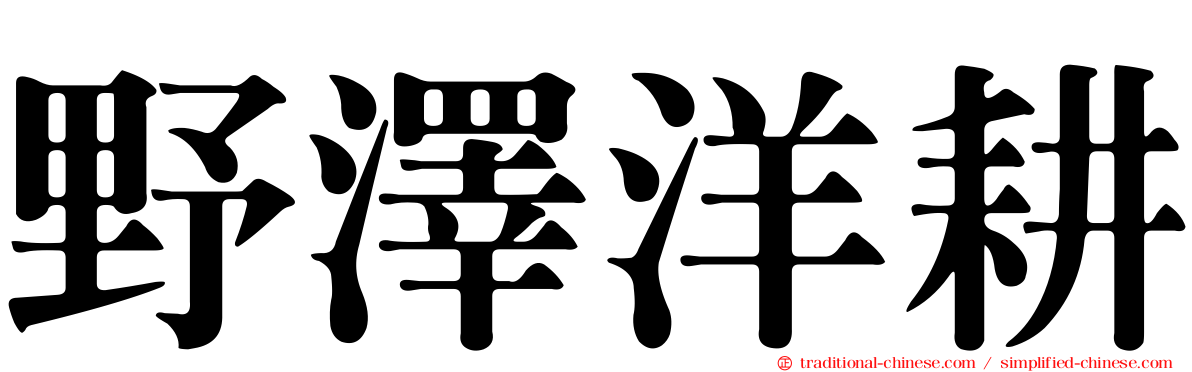 野澤洋耕