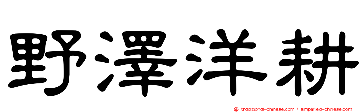 野澤洋耕