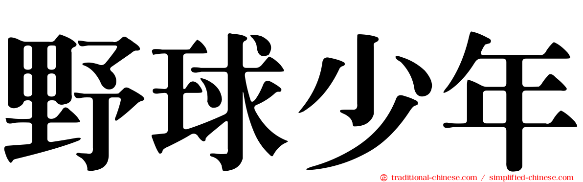 野球少年