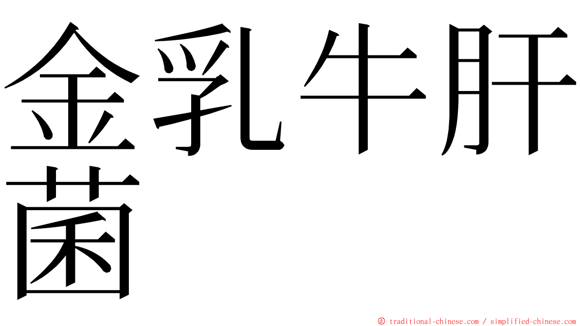 金乳牛肝菌 ming font