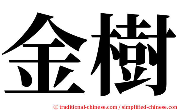 金樹 serif font