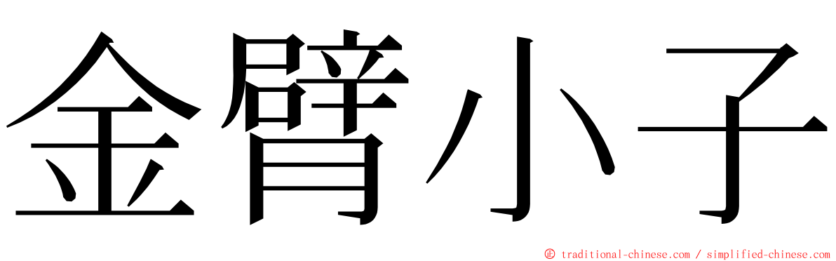 金臂小子 ming font