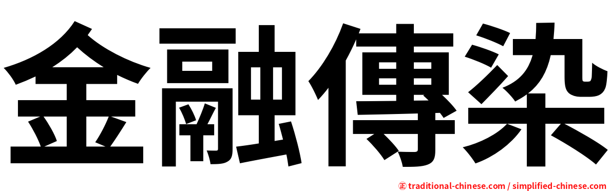 金融傳染