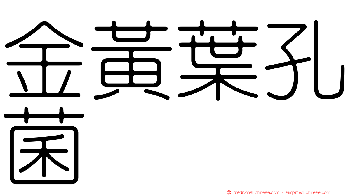 金黃葉孔菌
