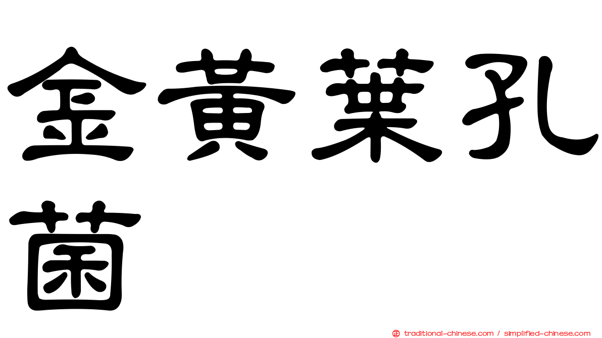金黃葉孔菌
