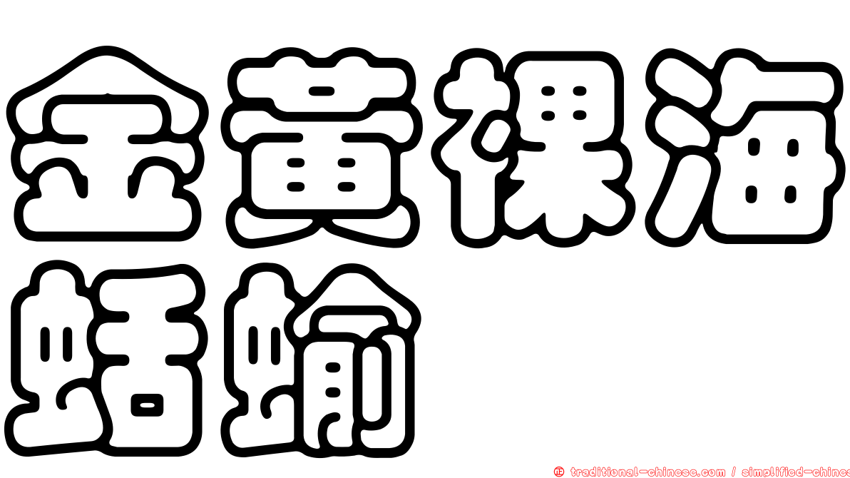 金黃裸海蛞蝓