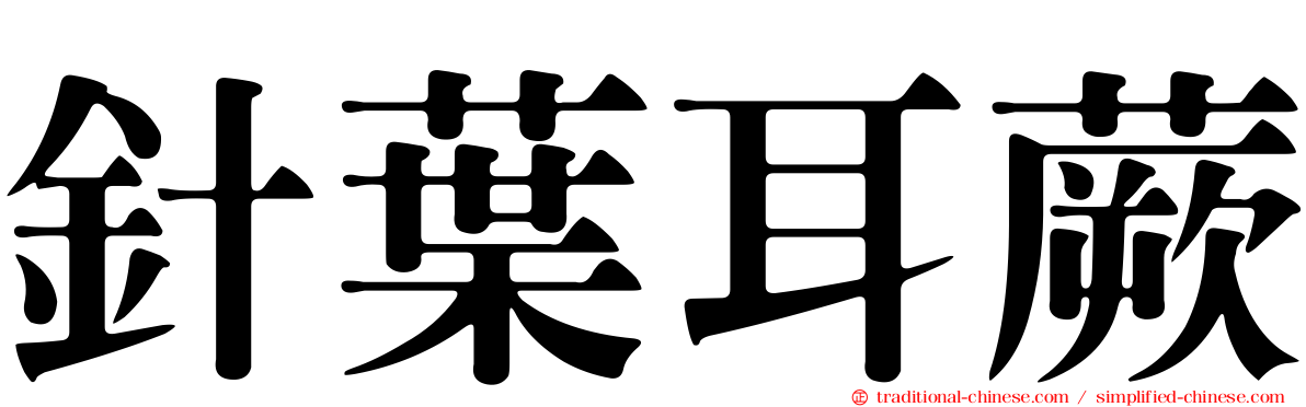 針葉耳蕨