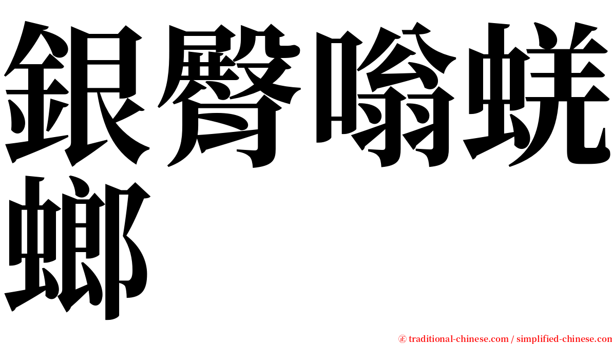 銀臀嗡蜣螂 serif font