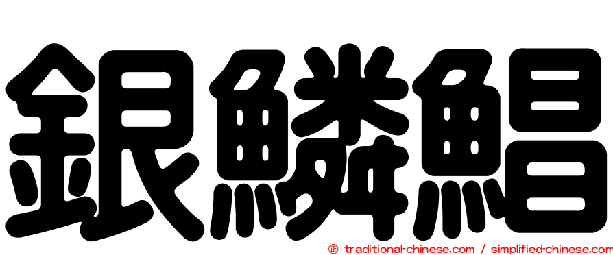 銀鱗鯧