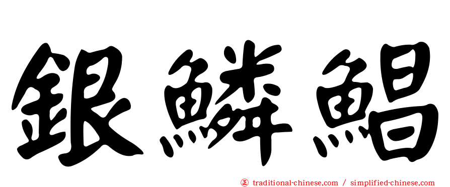 銀鱗鯧