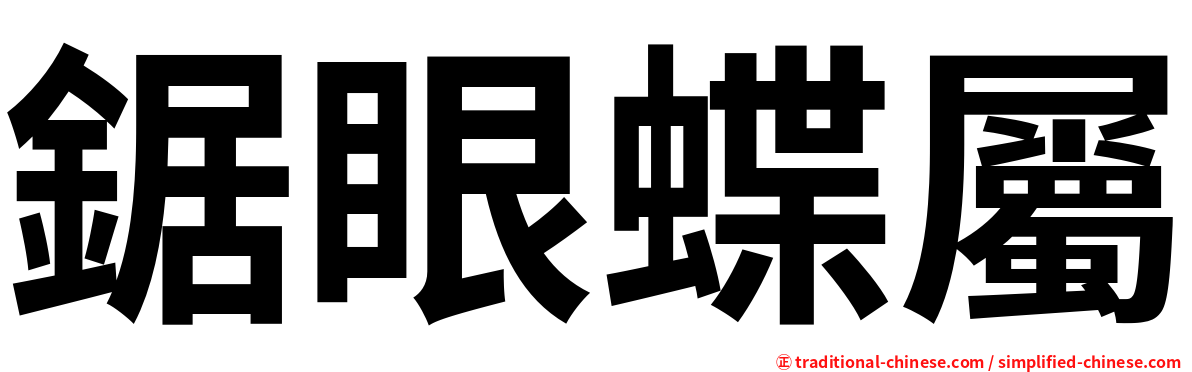 鋸眼蝶屬