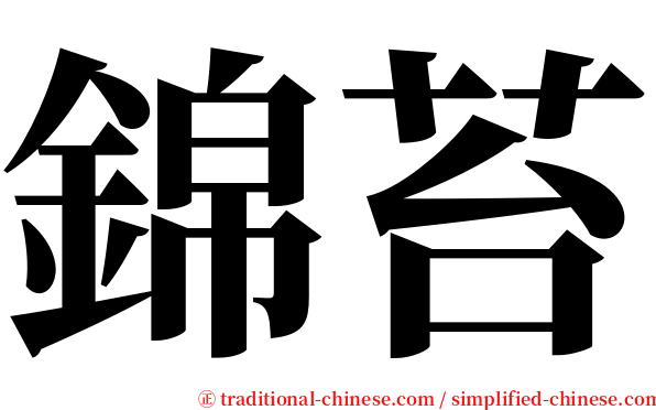 錦苔 serif font