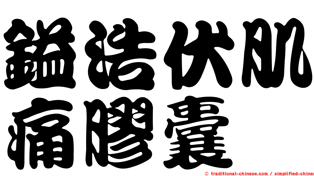 鎰浩伏肌痛膠囊