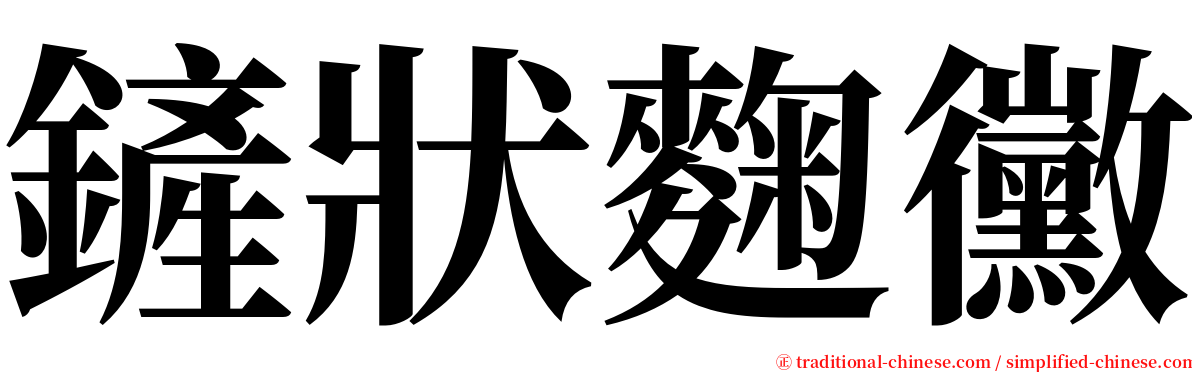 鏟狀麴黴 serif font