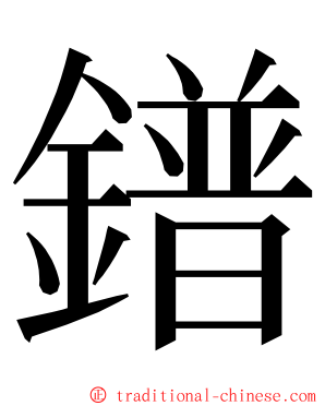 鐠 ming font