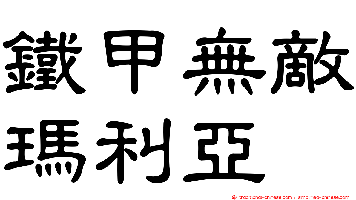 鐵甲無敵瑪利亞