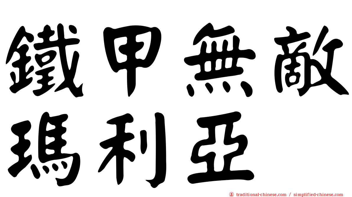 鐵甲無敵瑪利亞