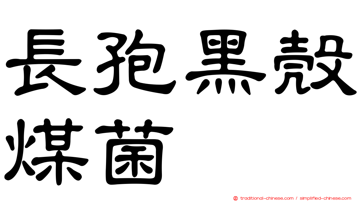 長孢黑殼煤菌