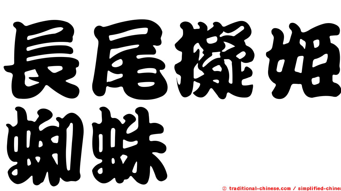 長尾擬姬蜘蛛