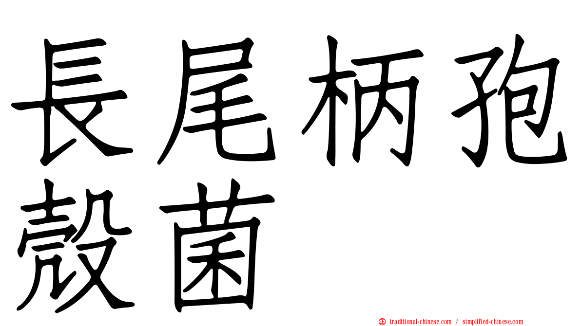 長尾柄孢殼菌