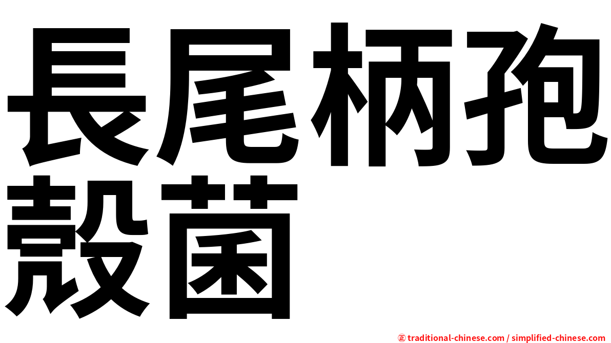 長尾柄孢殼菌