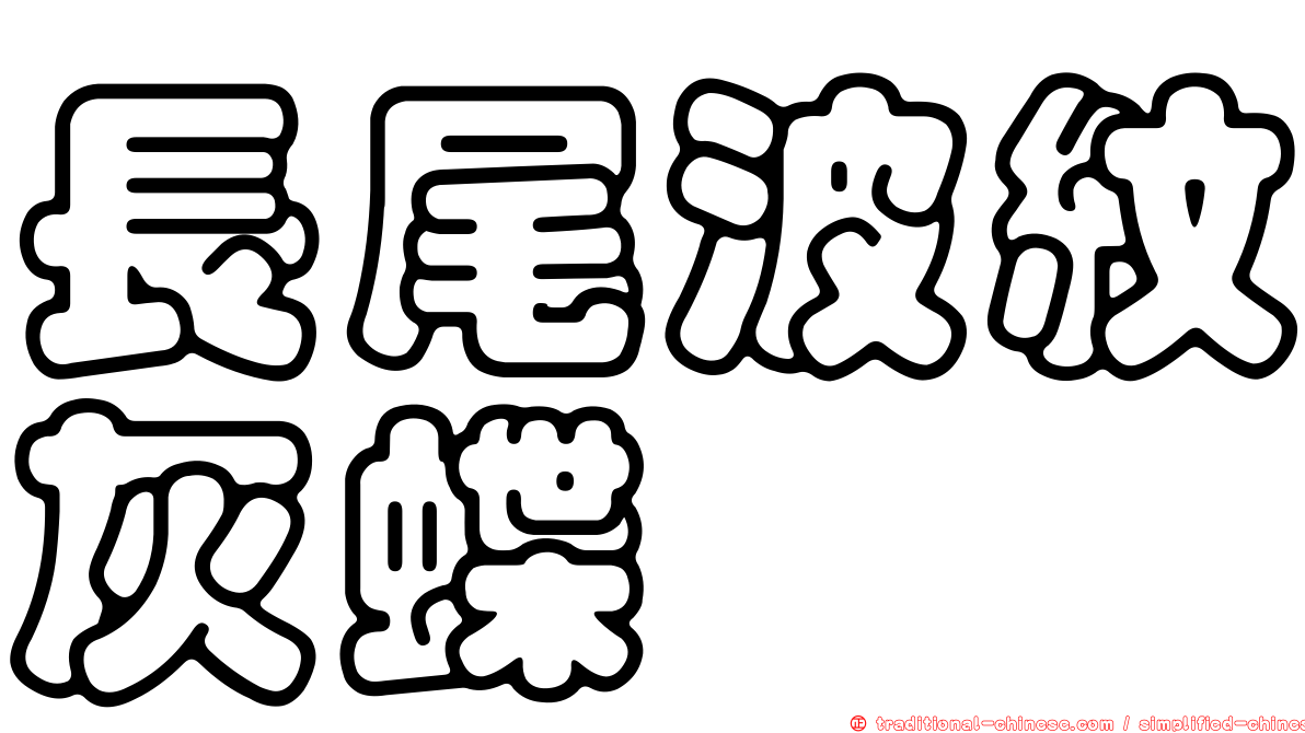 長尾波紋灰蝶