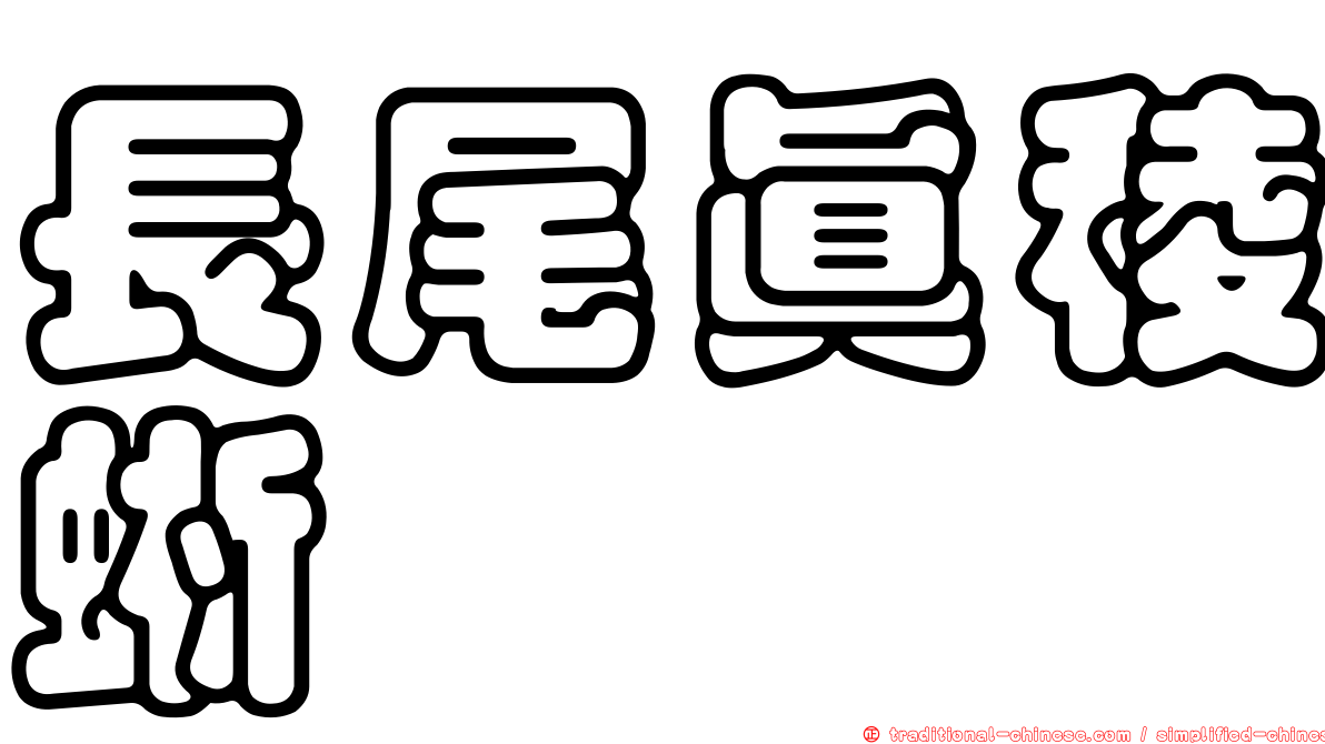 長尾真稜蜥