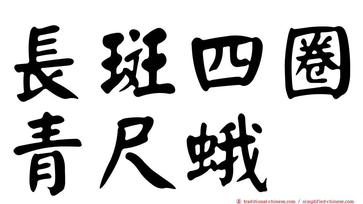 長斑四圈青尺蛾