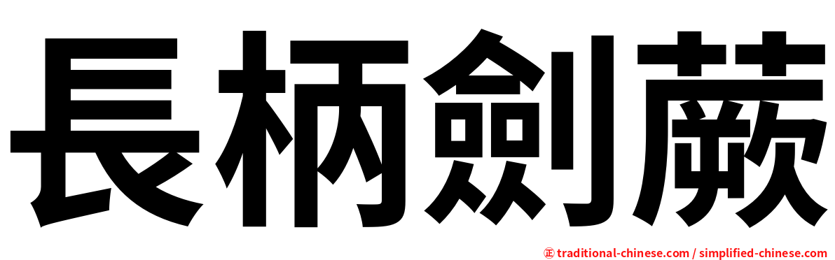 長柄劍蕨