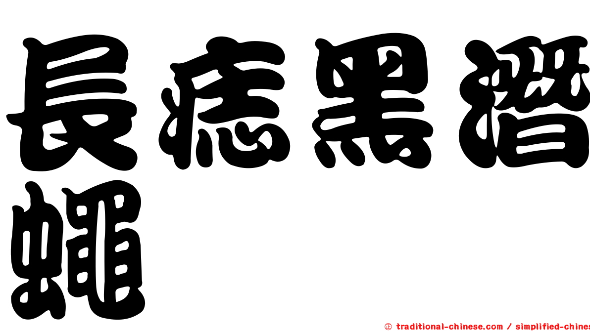 長痣黑潛蠅