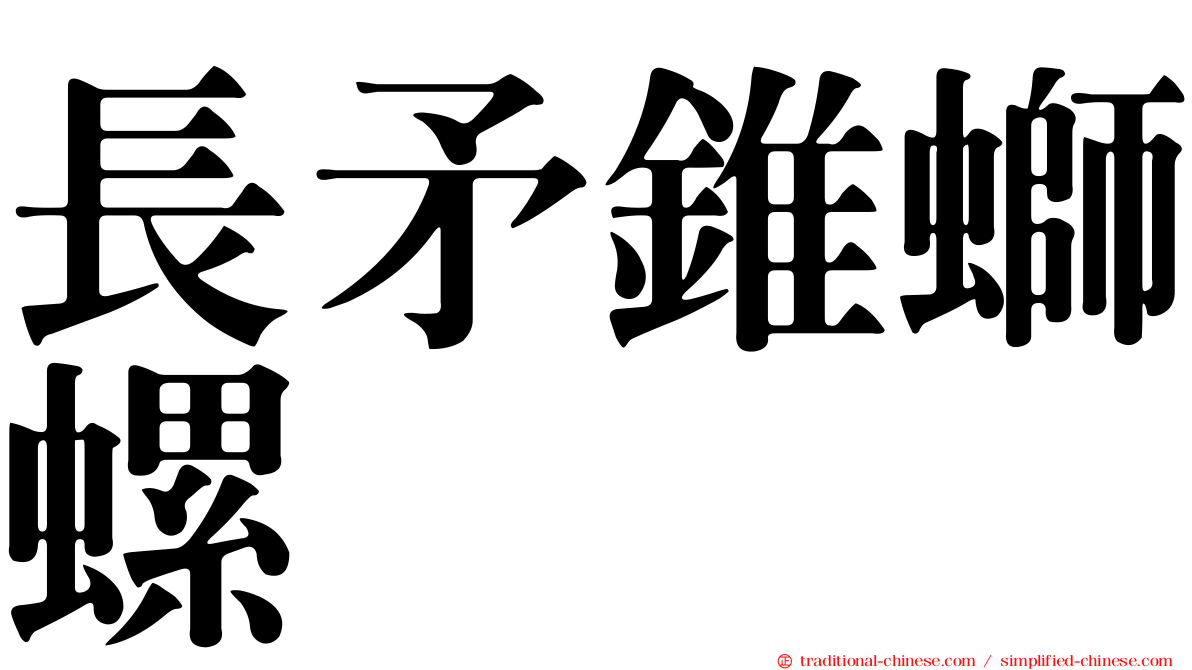 長矛錐螄螺