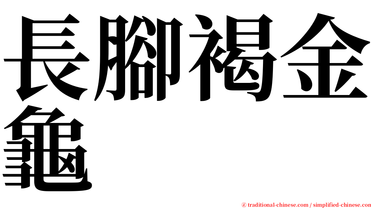 長腳褐金龜 serif font