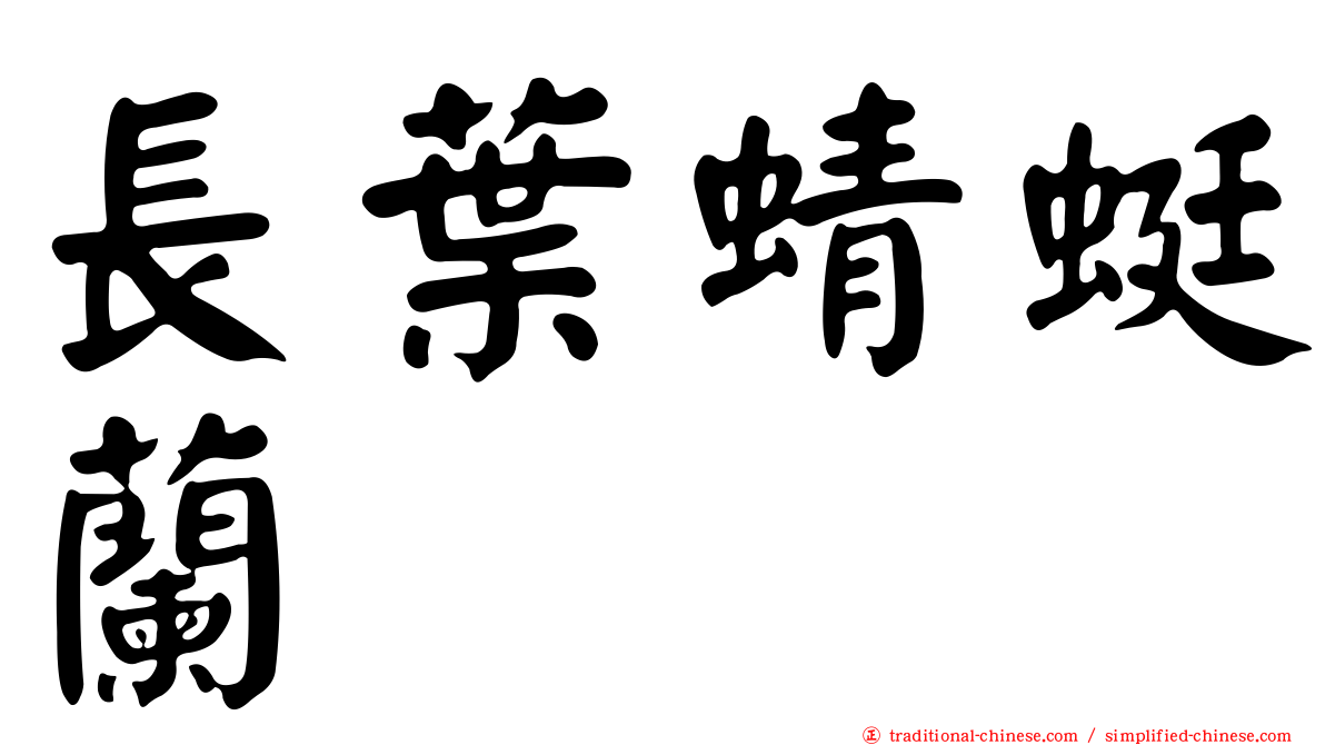 長葉蜻蜓蘭