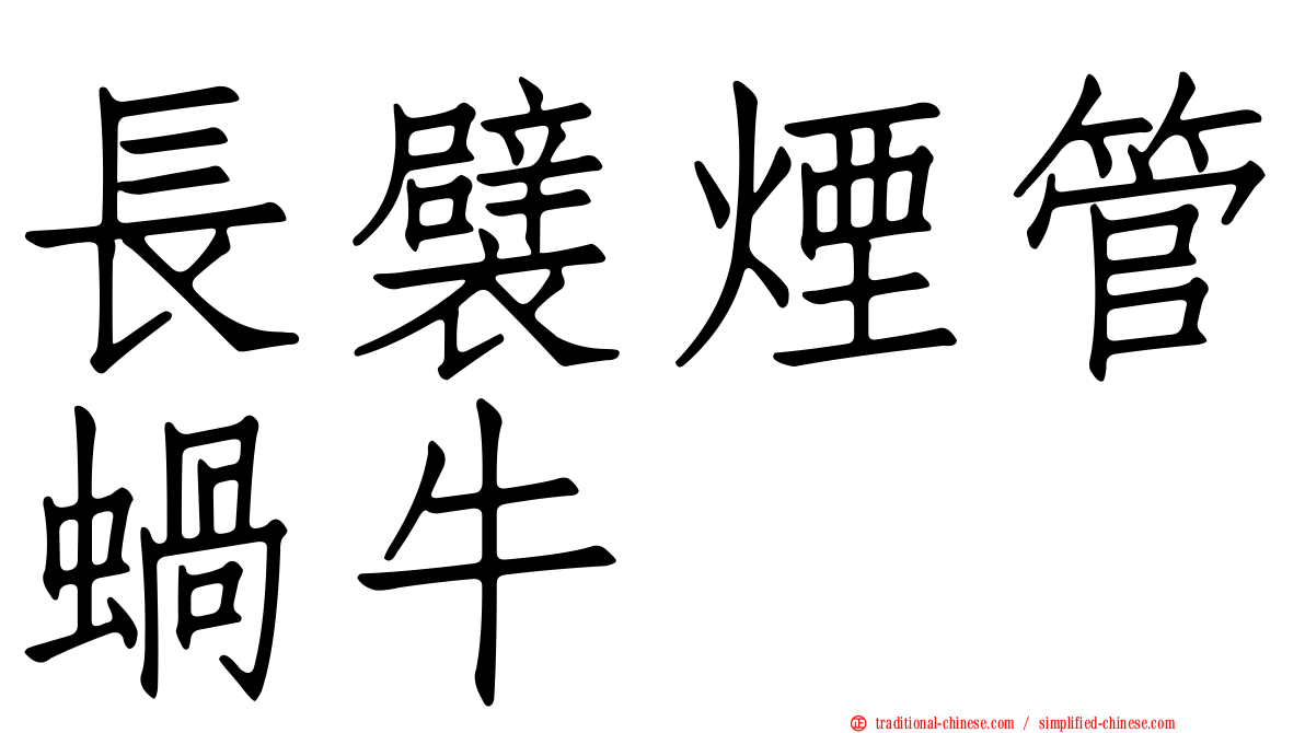 長襞煙管蝸牛