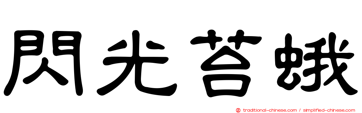 閃光苔蛾