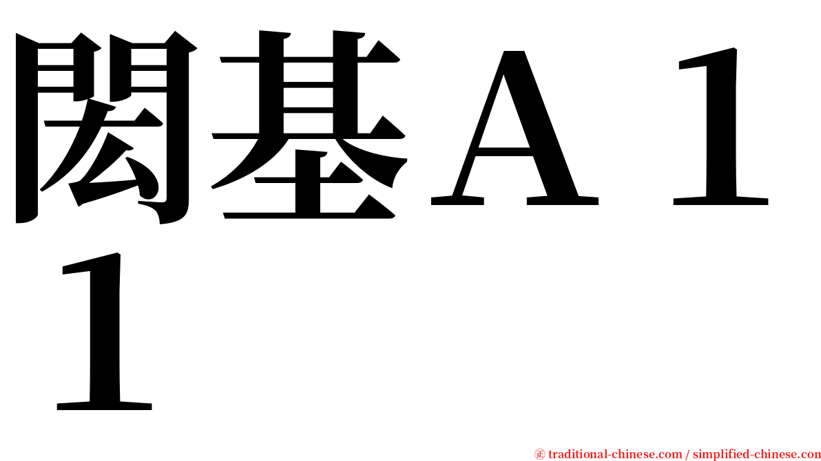 閎基Ａ１１ serif font