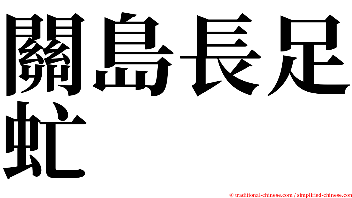 關島長足虻 serif font