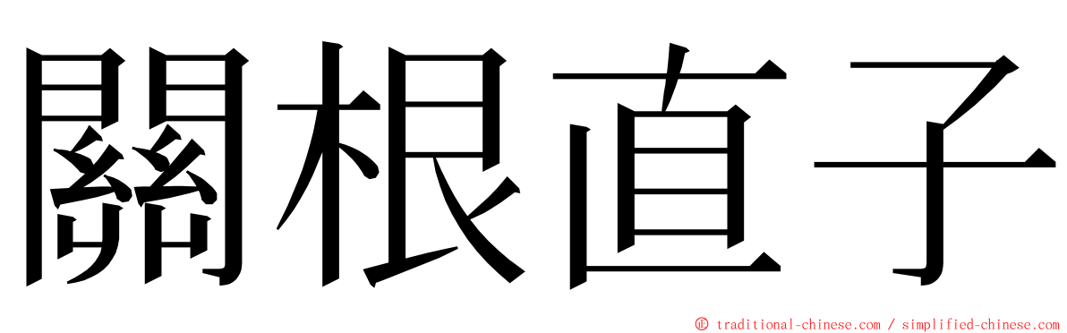 關根直子 ming font