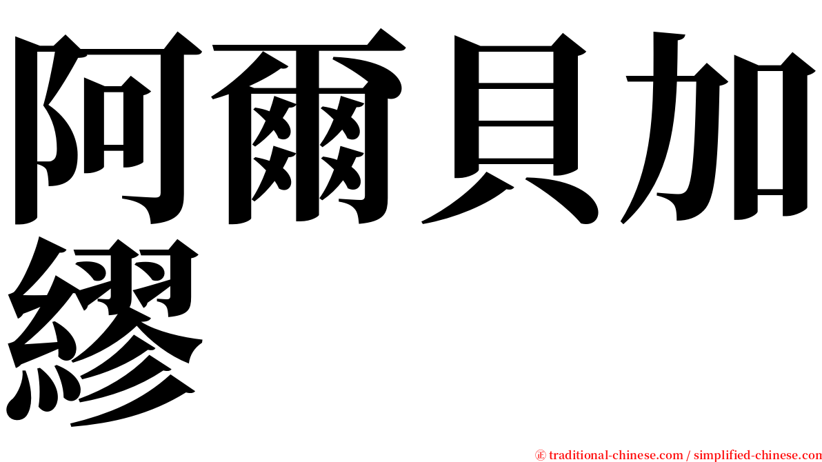 阿爾貝加繆 serif font