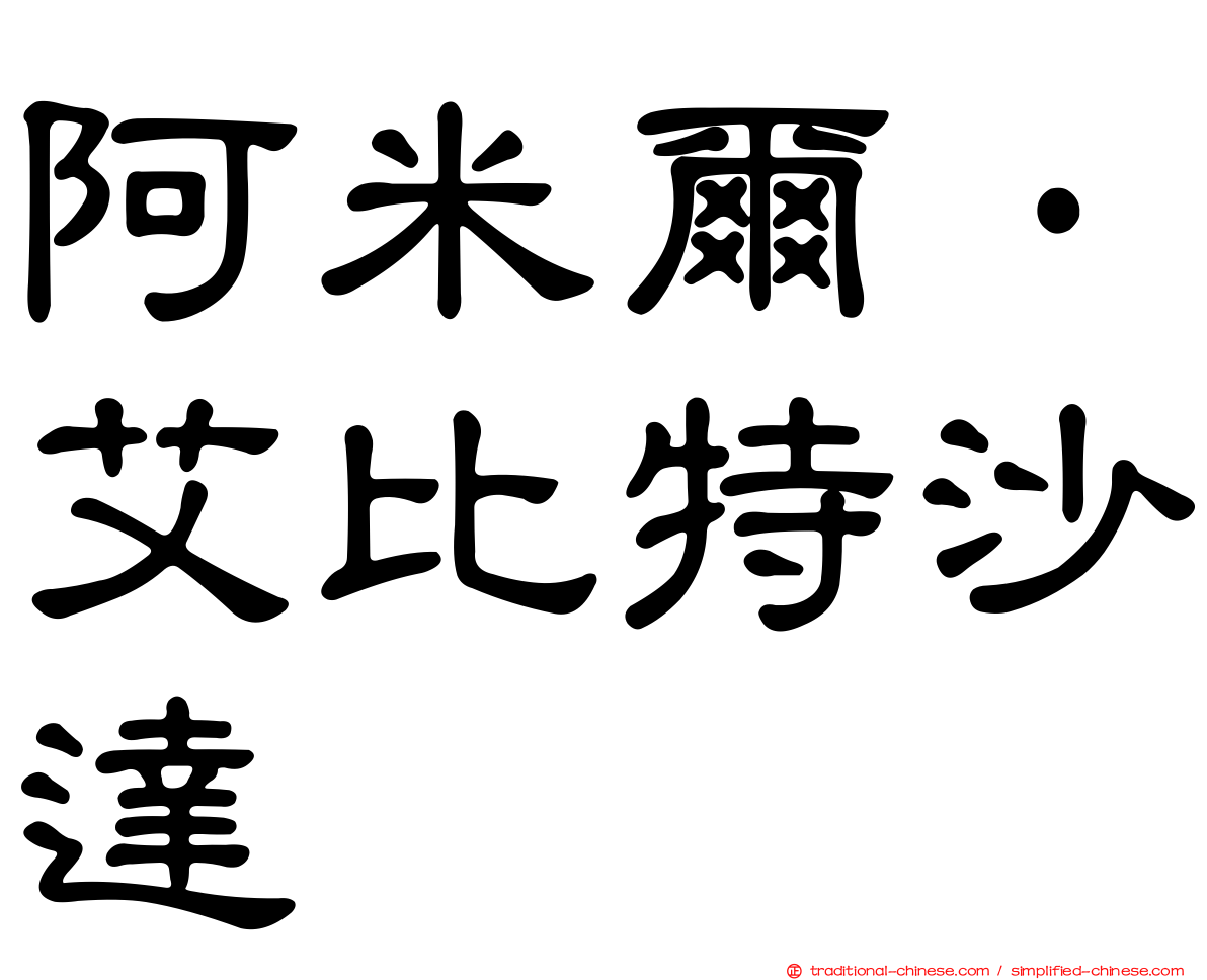 阿米爾·艾比特沙達