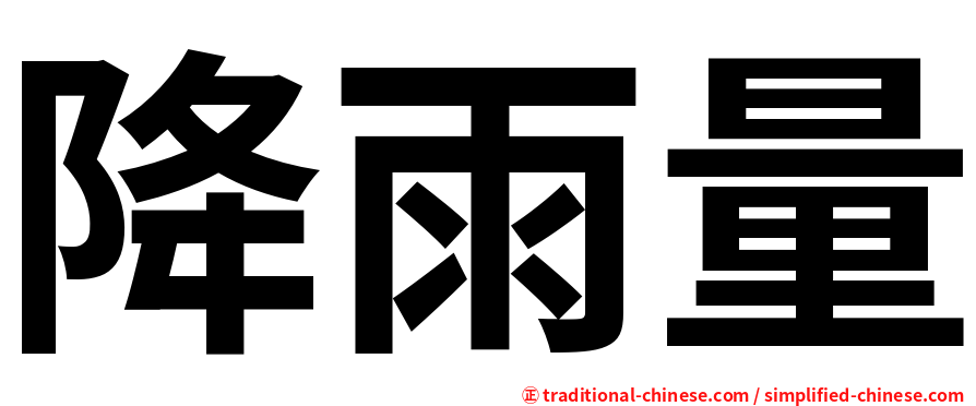 降雨量