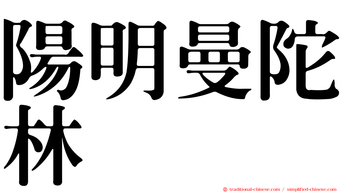 陽明曼陀林