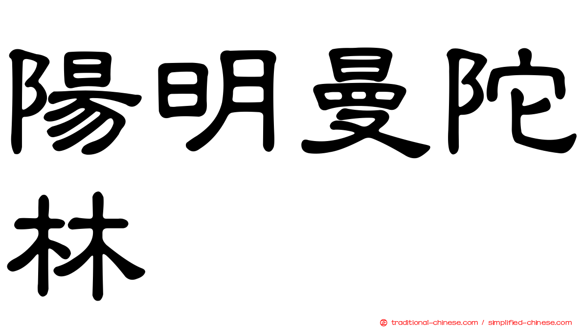陽明曼陀林
