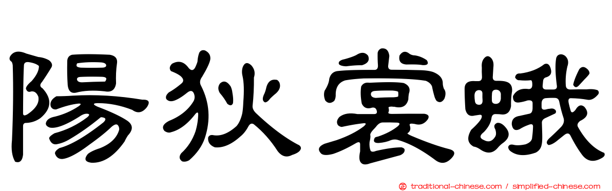 陽狄裳蛾
