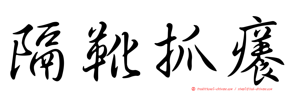 隔靴抓癢